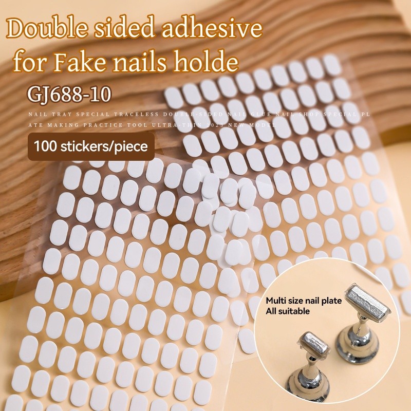 Nail Sticker Fake Nails Double-sided Adhesive Transparent Traceless ...