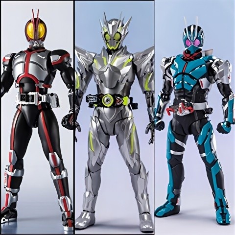 SHF Kamen Rider 555 SHF Metal Locust Falling Rock Locust Movable Figure ...