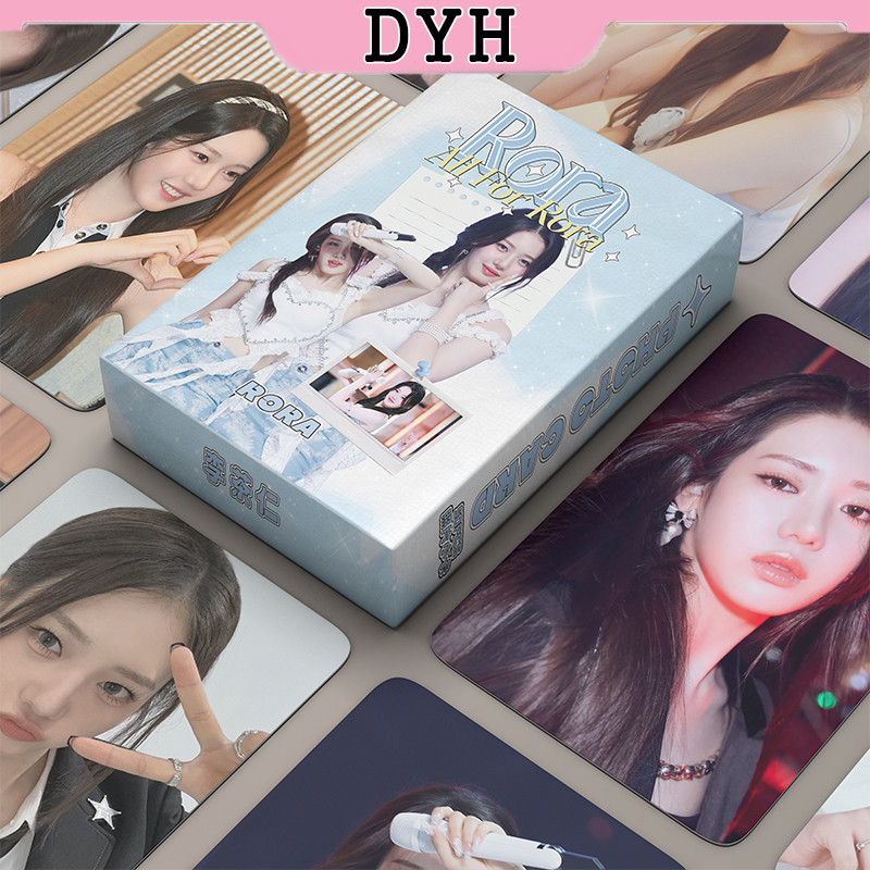 50pcs/box BABYMONSTER RORA Laser Card Photocards Holographic LOMO Card ...