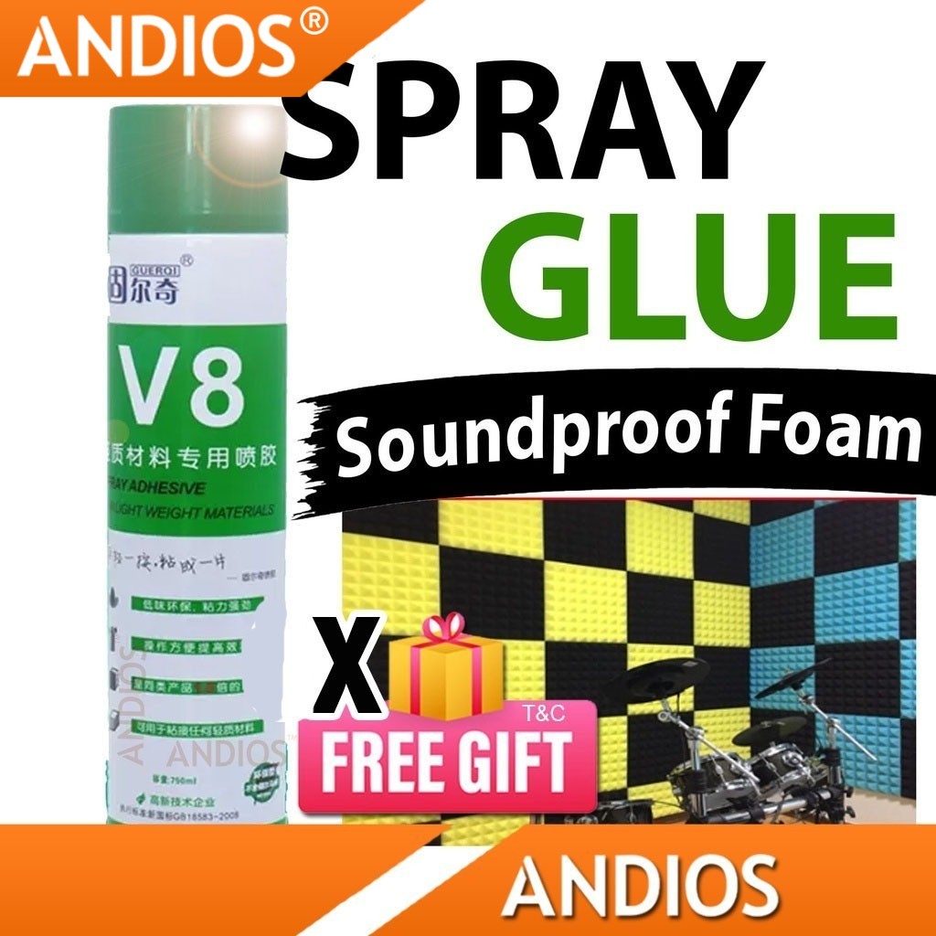 V8 Spray Gam Adhesive Glue Pelekat Pemyembur Sembur Soundproof Foam ...