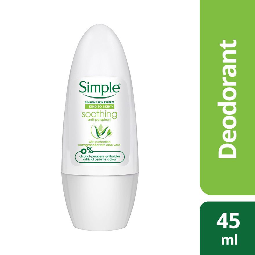 SIMPLE Anti-Perspirant Deodorant 45ml | Shopee Malaysia