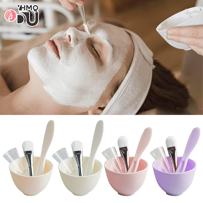 Cosmetic Silicone Facial Mask Bowl Set DIY Mixing Bowl Facial Mask ...