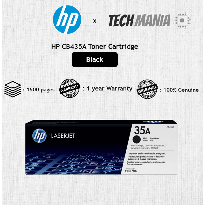 thumbnail image 2 of 4-Pack CB435A / HP 35A Toner Cartridges - Black, Compatible With HP LaserJet P1005, P1006, P1007 2 of 5