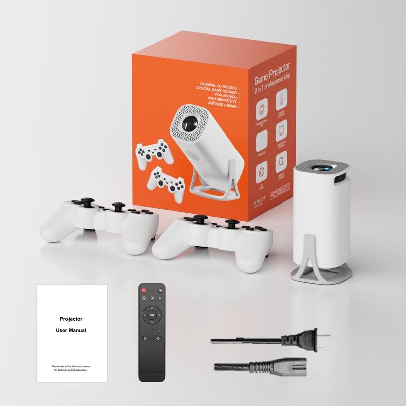 Portable Game Projector, 4K UHD Game Projector with Built-in 36000 ...