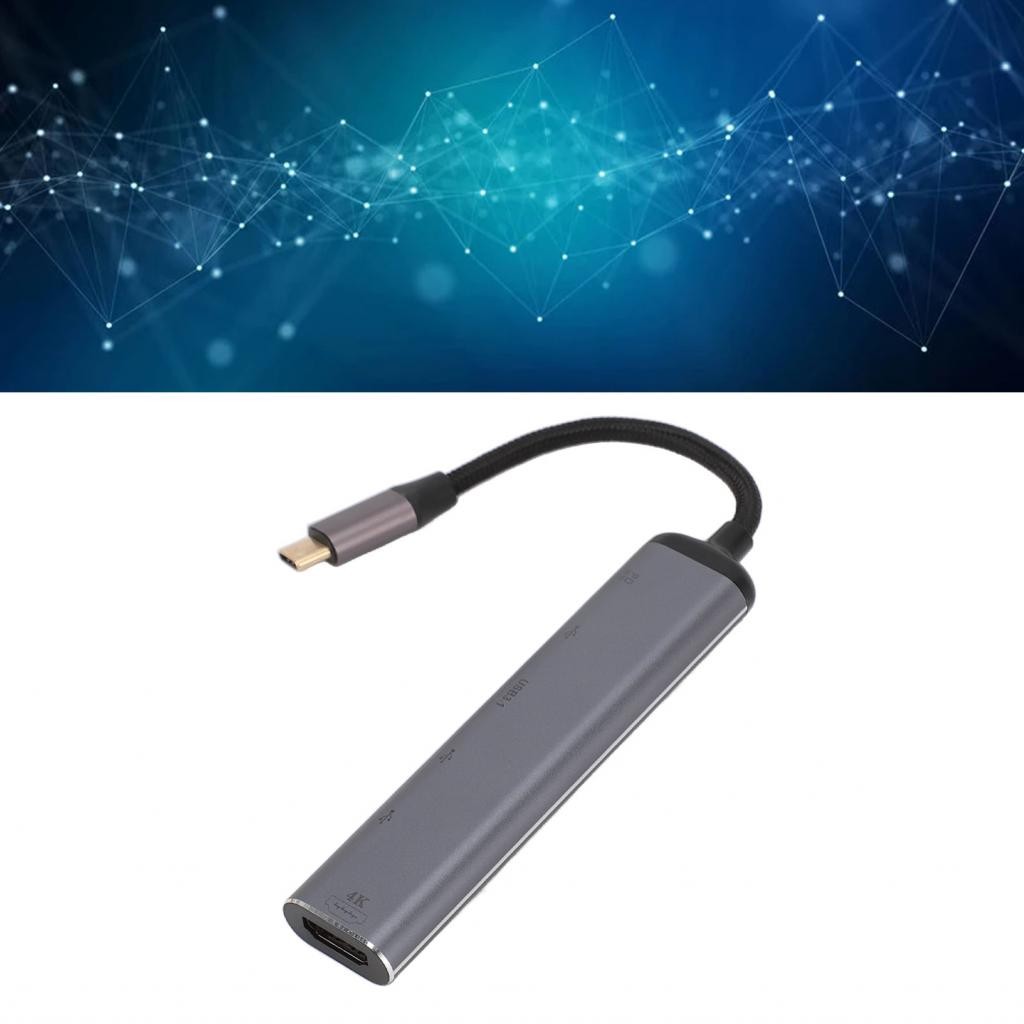 Maib USB C Hub Wide Compatibility Multiport Splitter Aluminium Alloy 6 ...