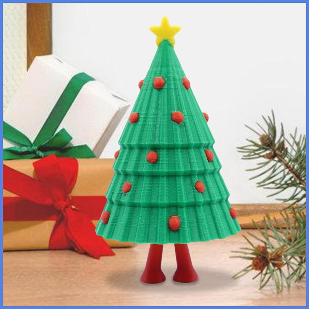 Jumping Bounce Fidget Toy Bouncing Christmas Tree Fidget Toy Cartoon ...