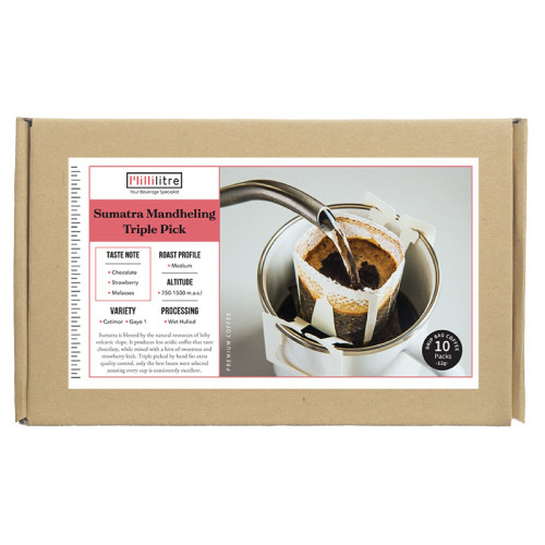 Millilitre Drip Bag Coffee Sumatra Mandheling Kopi Drink Grind Brew