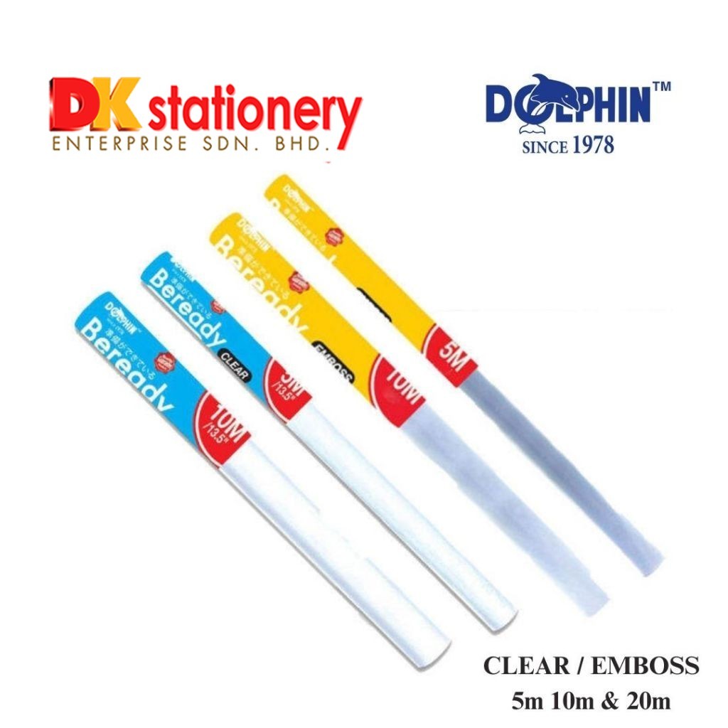 Dolphin PVC Book WRAPPER Clear / Emboss | Shopee Malaysia