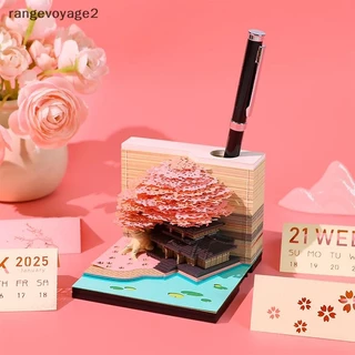 thumbnail image 2 of Mini Calendar 3D Art Desk Calendar 2025, Creative Time Piece Calendar, Tear-Away 3D Paper Art Notepad With LED Light, 3D Memo Pad Paper Carving Art For Desktop Calendrier De L'avent Beauté 2 of 13