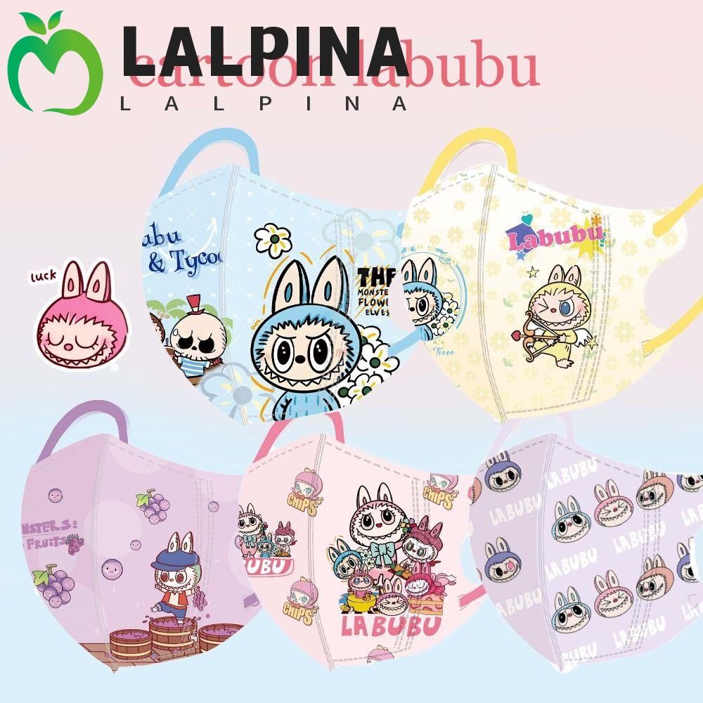 LALPINA 10Pcs Children Labubu Face Mask, Cartoon Letter Print Labubu ...