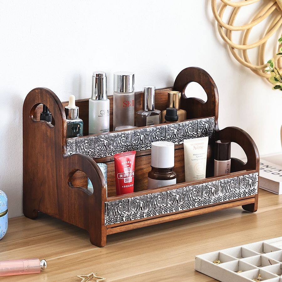 Teak Multifunctional Storage Rack Suitable For Living Room, Kitchen ...