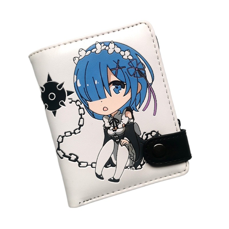 Anime Re:Zero − Starting Life in Another World Short Button Wallet Rem ...