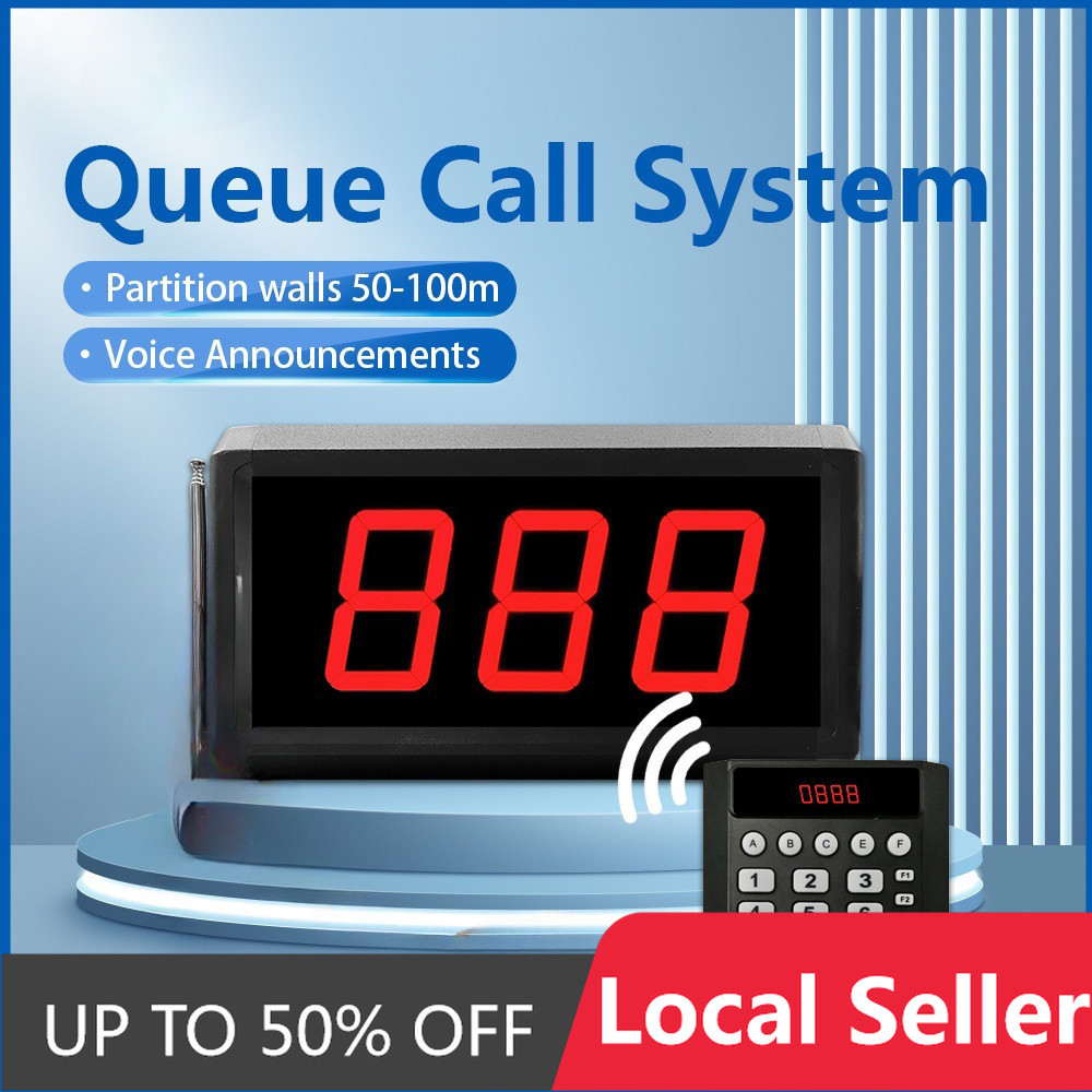 Queue Wireless Calling System Que Number Machine for Clinic Kitchen ...