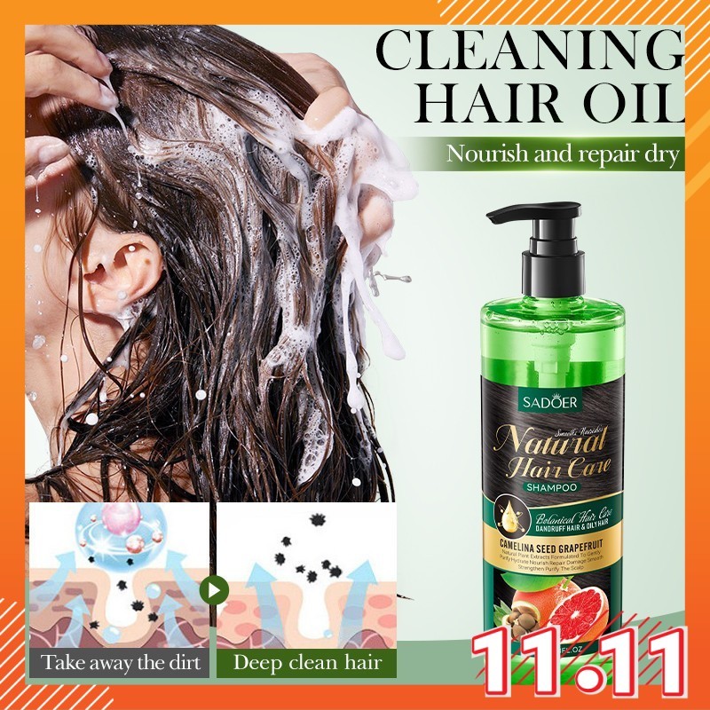 MAY SADOER Grapefruit Camellia Seed Oil Smooths Nourishes Shampoo ...