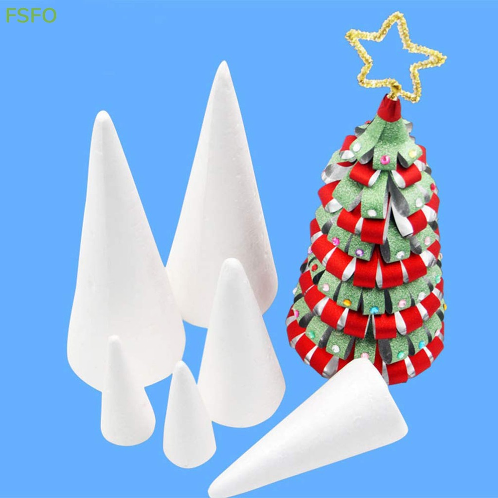 FSFO| Foam Cones Polystyrene for Crafts DIY Painting Triangle Tree ...