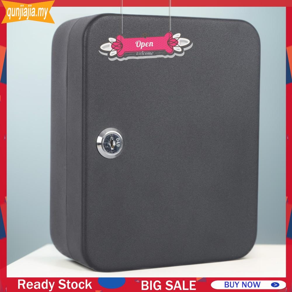 Combination Key Cabinet 20 Key Hooks Key Box Wall Mounted Key Cabinet ...