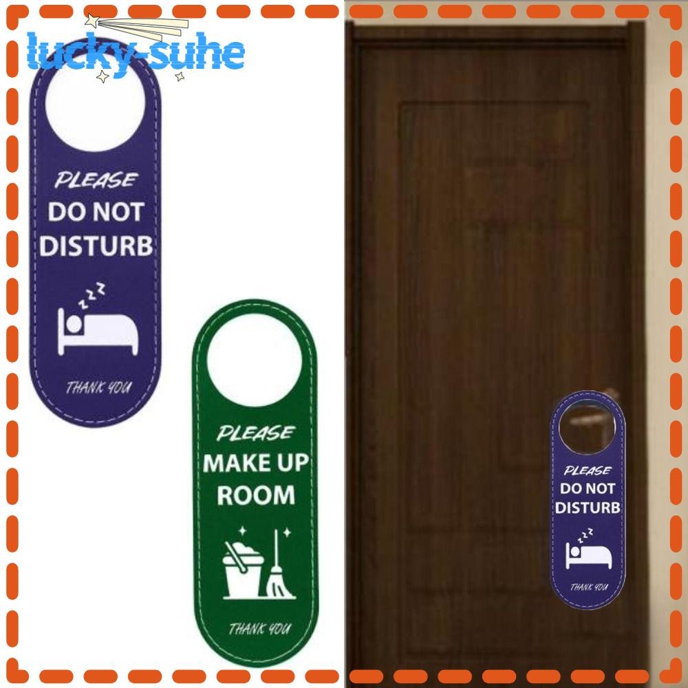 LUCKY-SUHE Door Sign, Please Do Not Disturb Double Sided Cleaning Label ...
