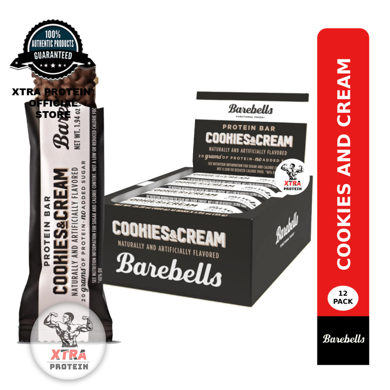 Barebells Protein Bar Cookies and Cream (55g) 12 Bars USA | Shopee Malaysia
