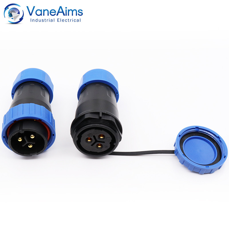 Waterproof IP68 Aviation Plug LD20-2/3/4/5/6/7 Pin No-welding Screw ...