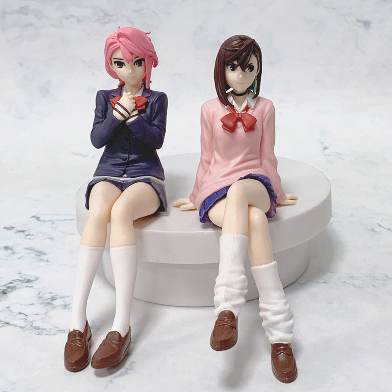 thumbnail image 2 of Anime Figures 2-Pack - Shiratori & Ayase Momo 15cm Sitting Model PVC Statues For Collection 2 of 11