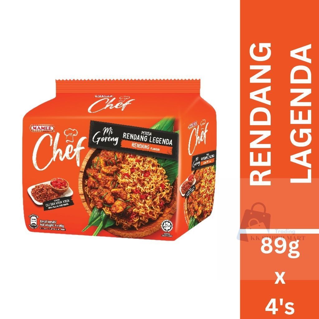 MAMEE Chef Rendang Lagenda (89g x 4's) | Shopee Malaysia