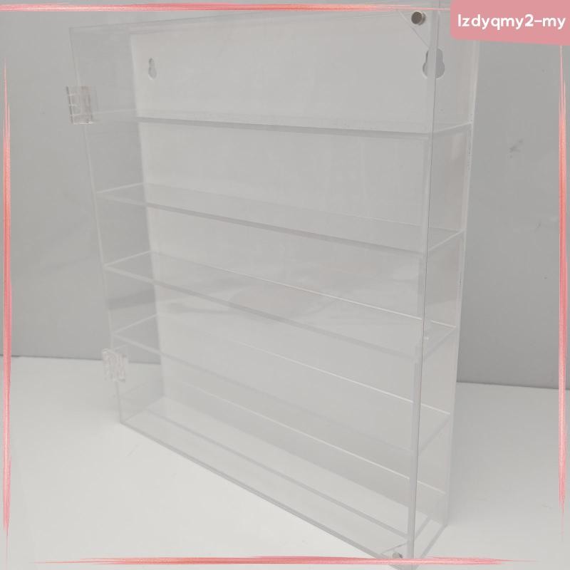 [LzdyqmyfaMY] 5 Tier Acrylic Display Case Wall Mount/Desktop Display ...