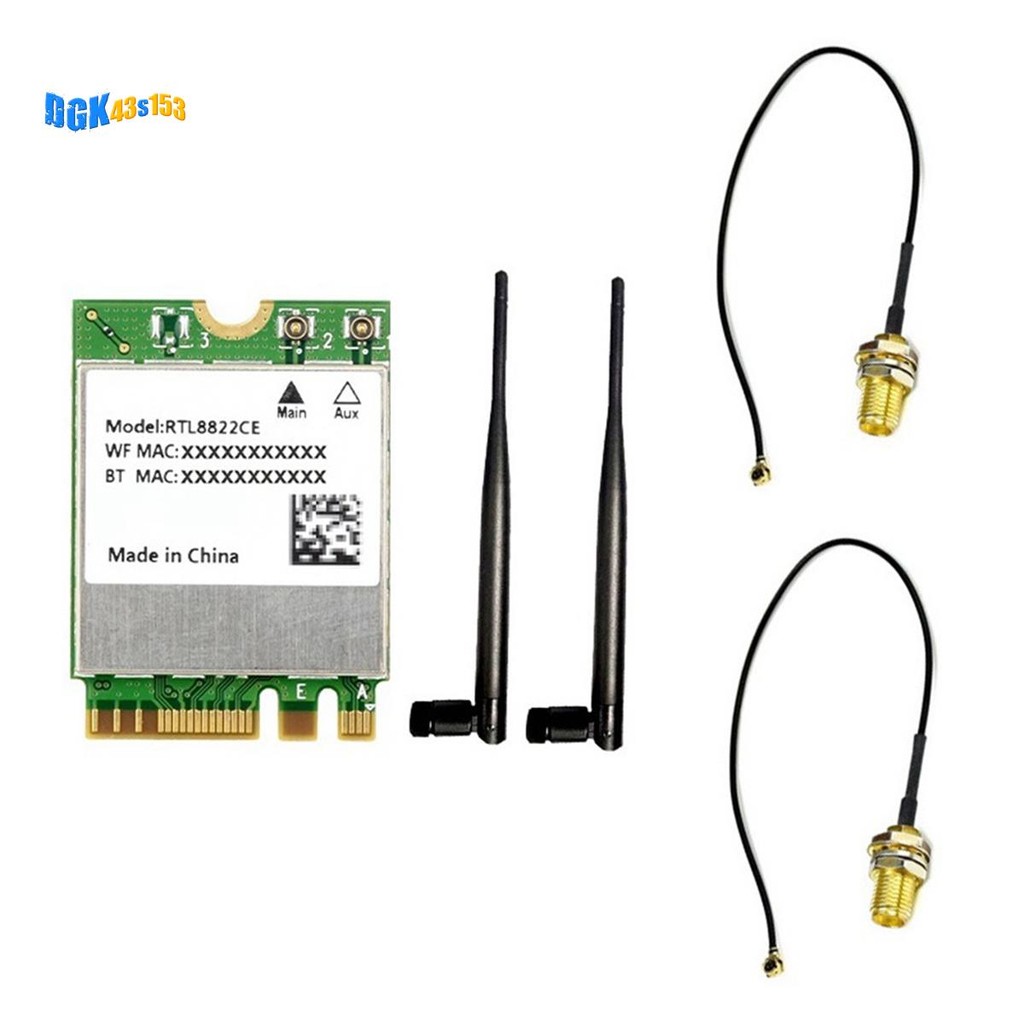 RTL8822CE Wireless Network Card Dual-Band 2.4G/5G M.2 A/E Key WiFi Card ...