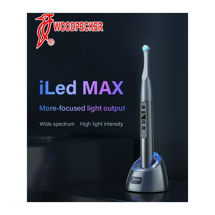 WOODPECKER iLed MAX Dental Light Curing Unit Magnetic Point Cure Lens ...