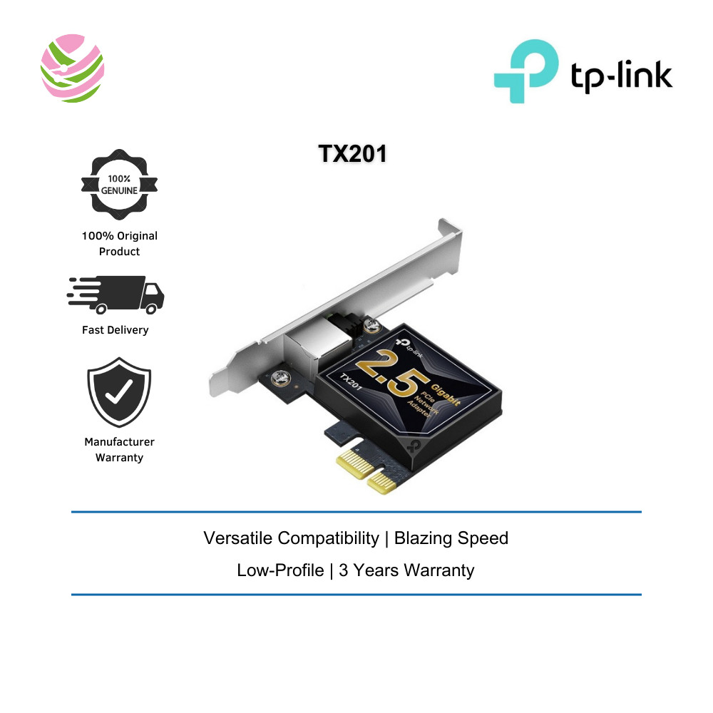 TP-LINK NETWORK ADAPTER TX201 2.5 GIGABIT PCIE WITH QOS SUPPORT ...