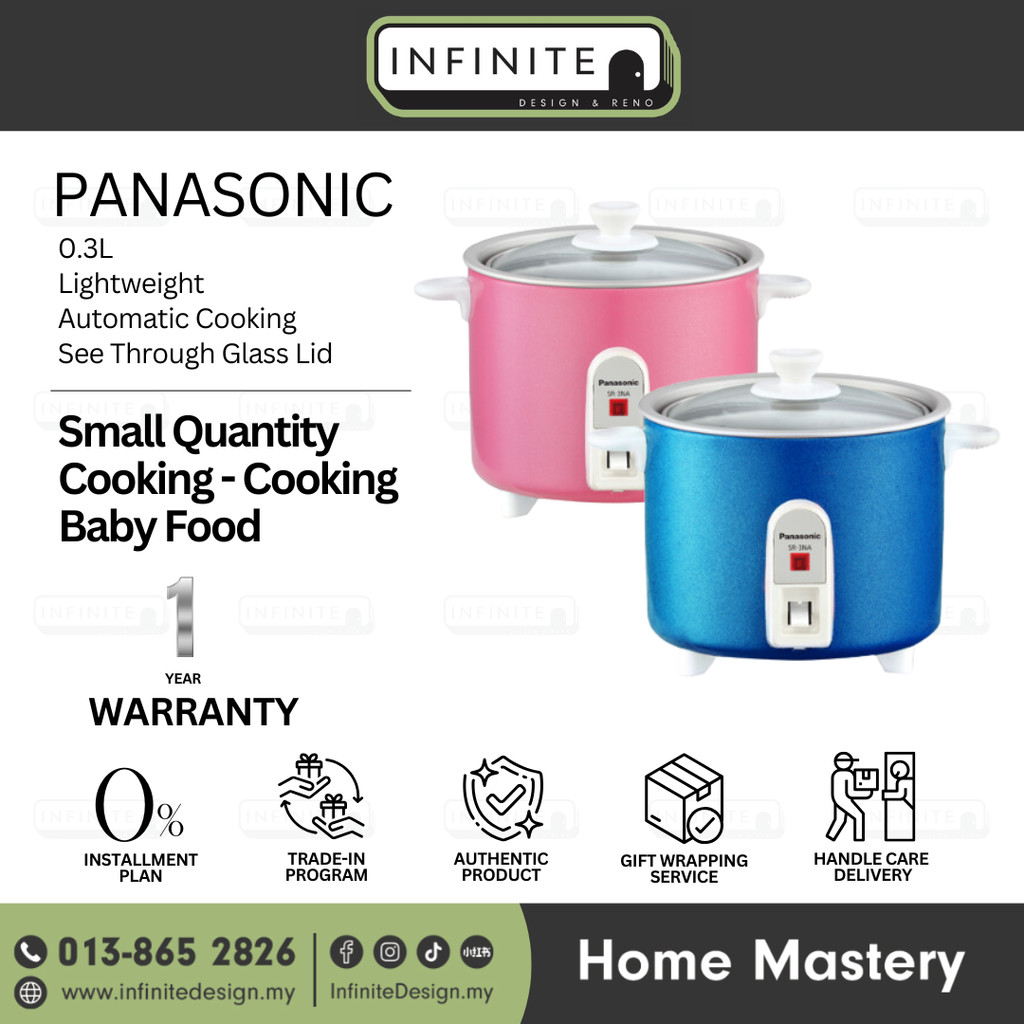 PANASONIC SR-3NAP Baby Rice Cooker 0.3L 0.16KG SR-3NAPSK Auto Cooking ...