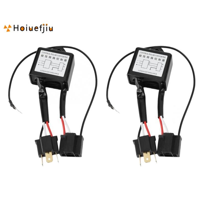 LED Headlight Polarity Converter Fault Eliminator Decoder HID H4 Xenon ...