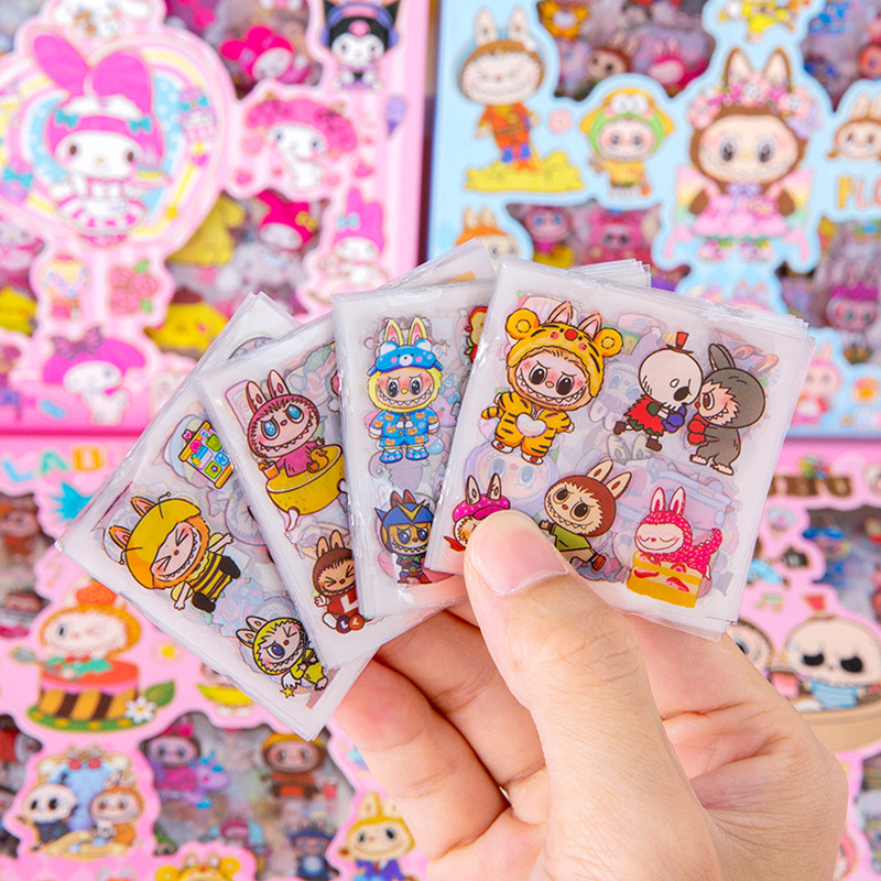 100PCS Set Decorative Sticker Cute Stickers Hand Account Journal Books ...