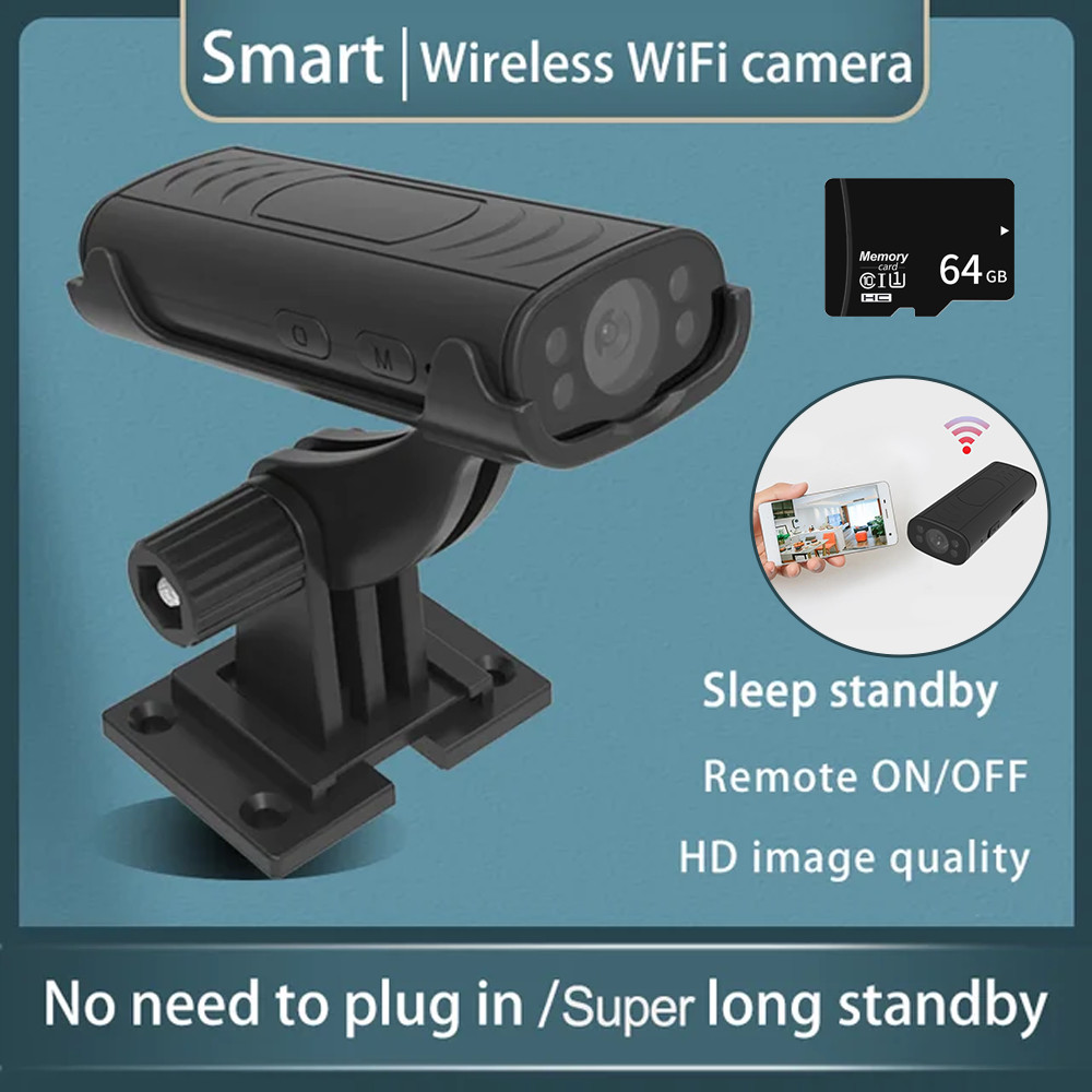 Mini Wireless WiFi Monitor Camera Home Security IP Camera Smart Sleep ...