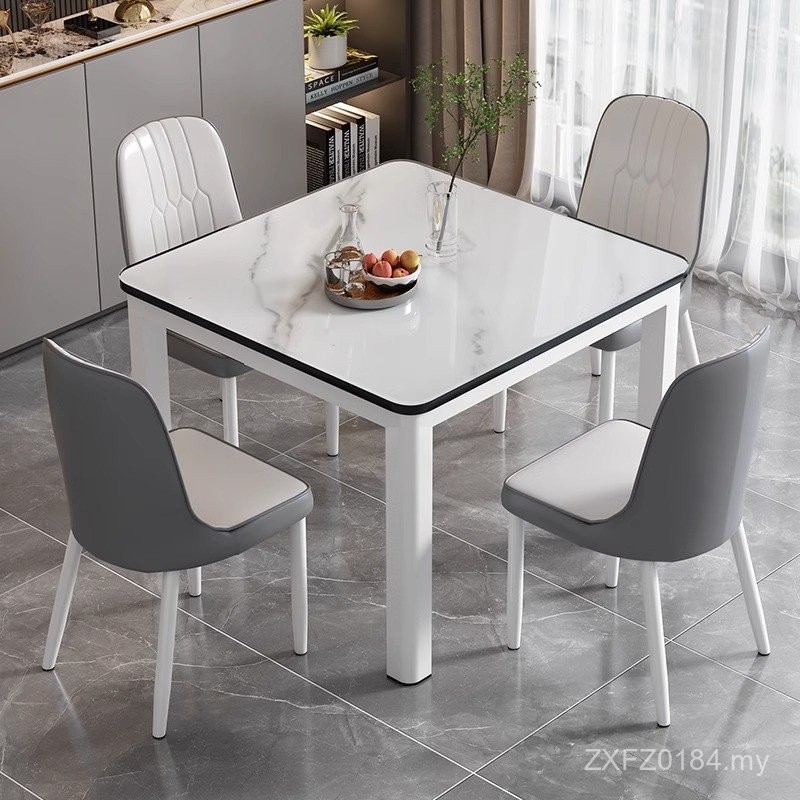 Slateman Dining Table Chair Eating Square Table Modern Rental Room ...