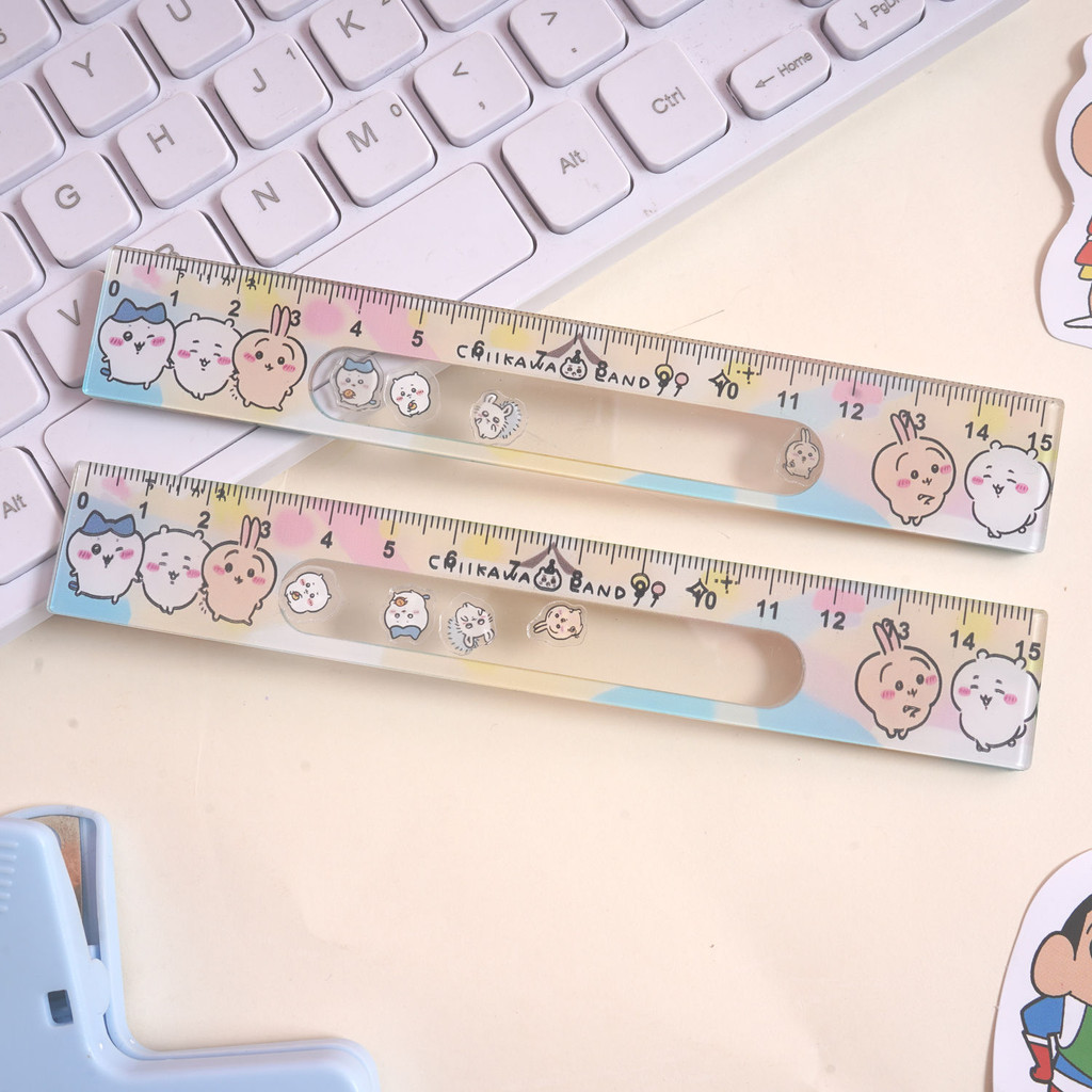 chiikawa吉伊卡哇直尺15cm解压摇摇乐尺子学生专用小八乌萨奇Chiikawa ruler 120250407 | Shopee ...