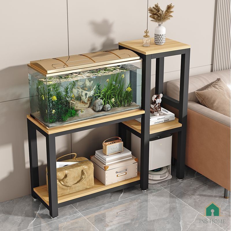 Metal Aquarium Display Stand 2-Tier Fish Tank Cabinet Storage Rack for ...