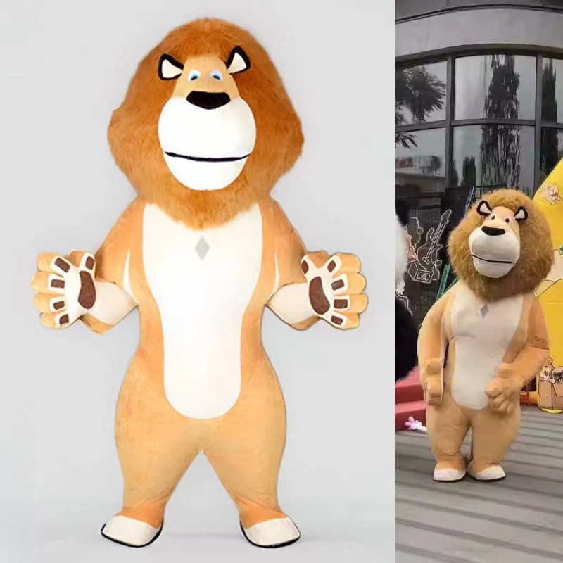 Inflatable Simba Mascot Costume -Life-Size Walkable Lion King Doll for ...