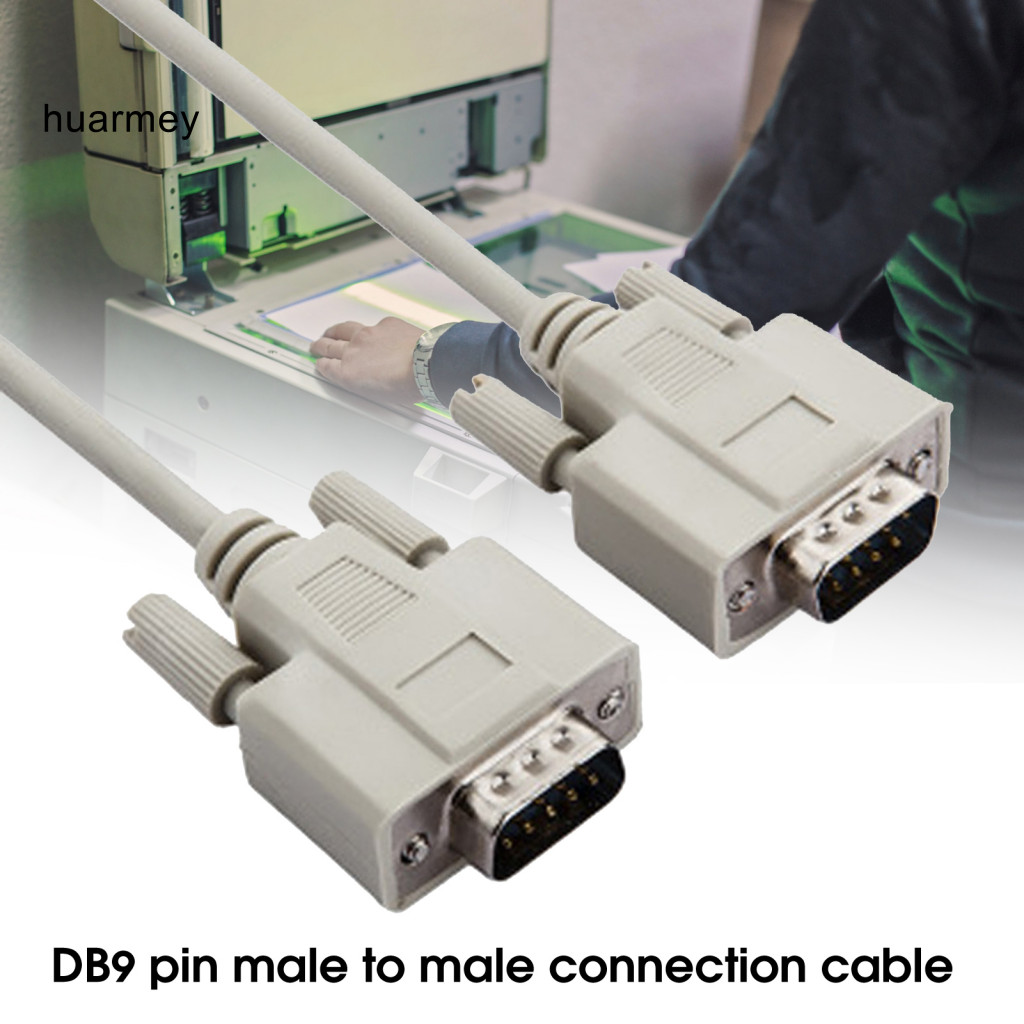 HUARMEY Plug Play Serial Adapter Cable for Desktop DB9 Male to Male ...