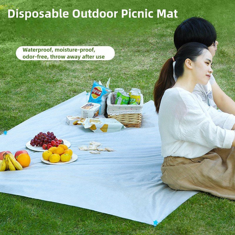 Outdoor picnic mat cloth disposable moisture proof waterproof Portable camping beach lawn mats Shopee Malaysia