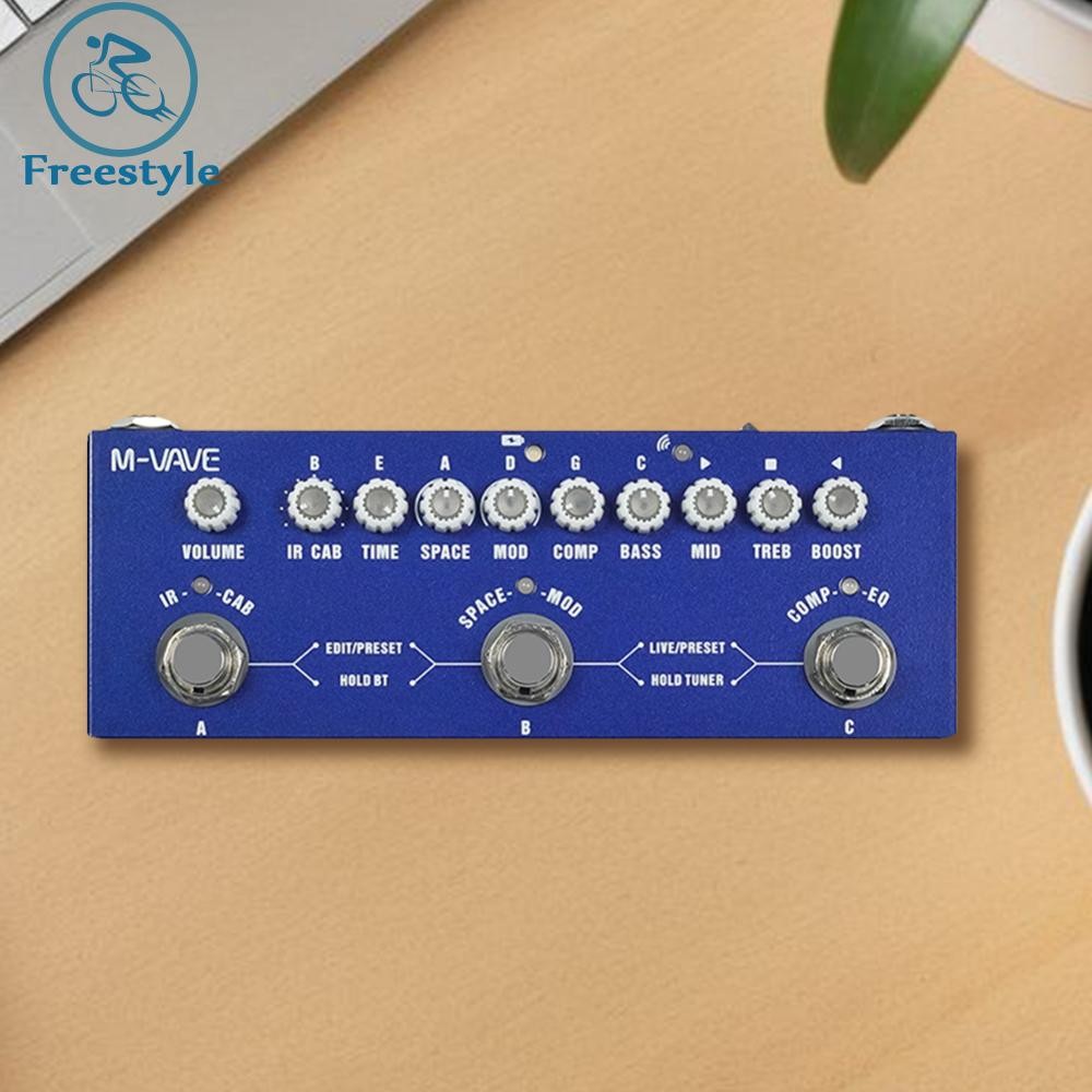 Bass Multi Effects Pedal Delay Reverb MOD IR Cab MultiEffects Pedal