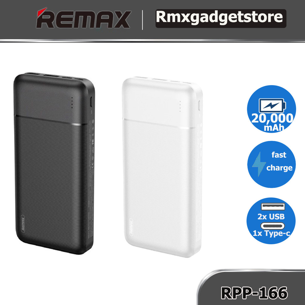 Remax 20000mAh Power Bank 2.1A with LED Light Indicator for Phone RPP ...