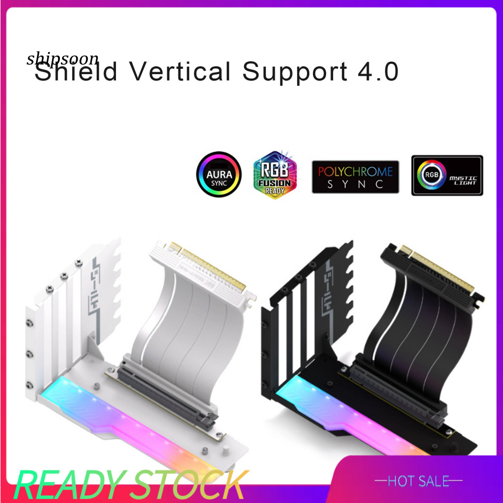 SN Graphics Card Holder Pci-e 4.0 16x Riser Cable Pci-e 4.0 Vertical ...
