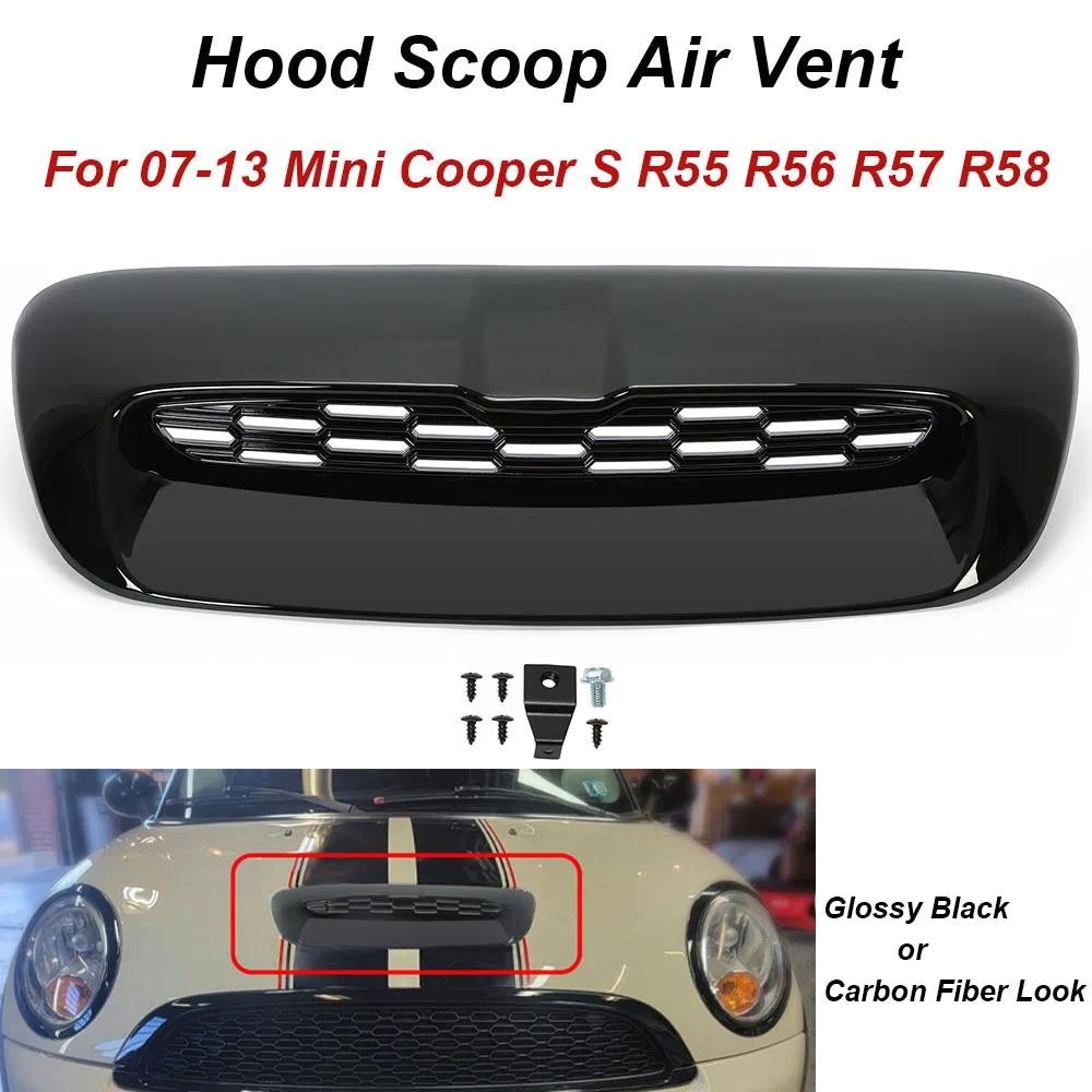 Primer Black Hood Scoop Air Vent For Mini Cooper S R55 R56 R57 R58 R59 (2007-2013)