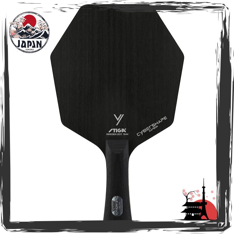 STIGA Cyber Shape Carbon Table Tennis Racket - Hexagonal Design (Flared ...