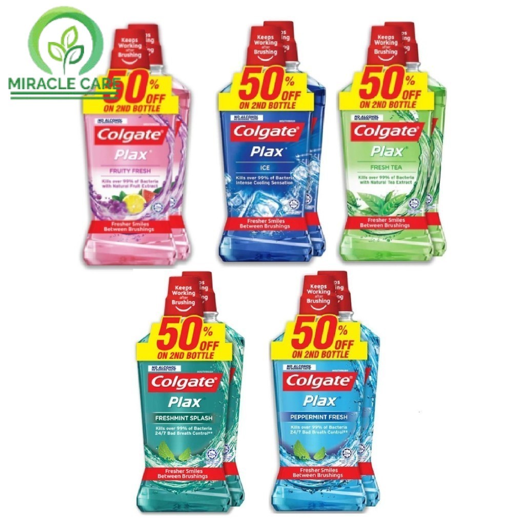 Colgate Plax Mouthwash Valuepack 750ml x 2 | Shopee Malaysia