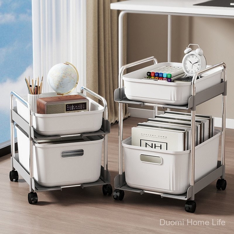 Trolley cart Trolley with wheels Under table storage rack Trolley with ...