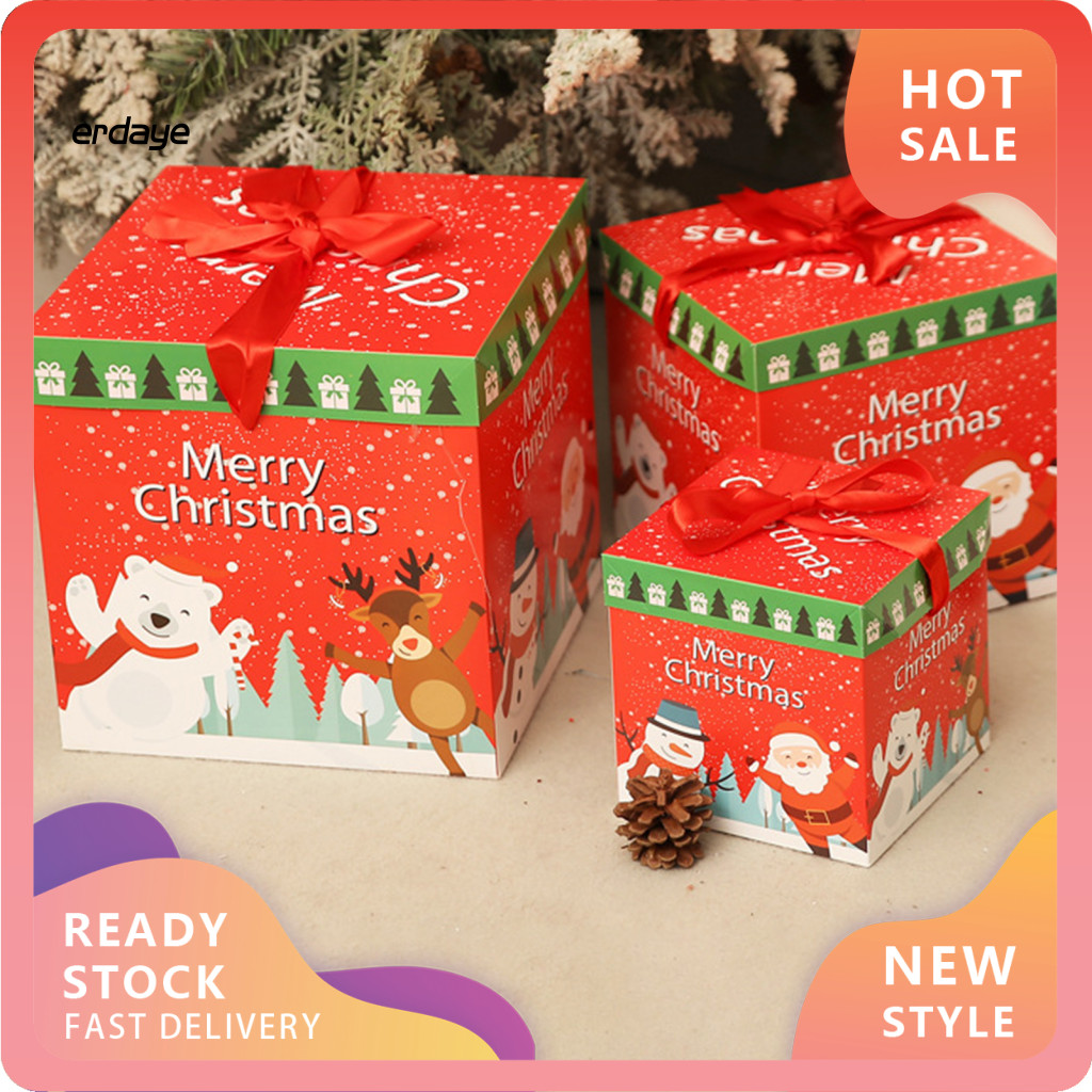Eyd Santa And Snowman Design Gift Boxes Santa And Snowman Favor Boxes