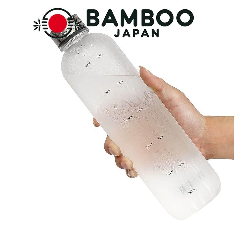 MYEEDA 1L water bottle with time markers 1000ml water, 1 liter water ...