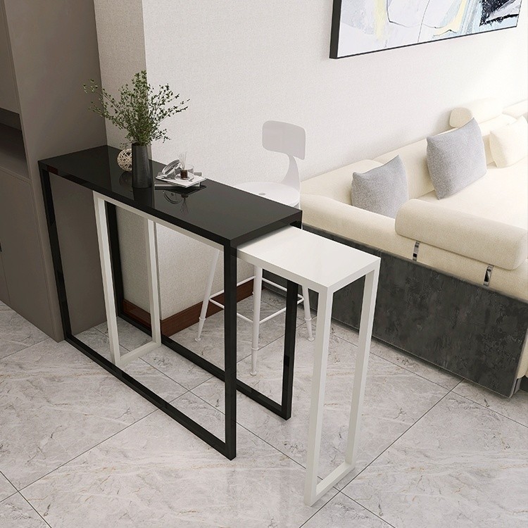 Light Luxury Household Bar Narrow Entrance Table High Feet Balcony Long ...