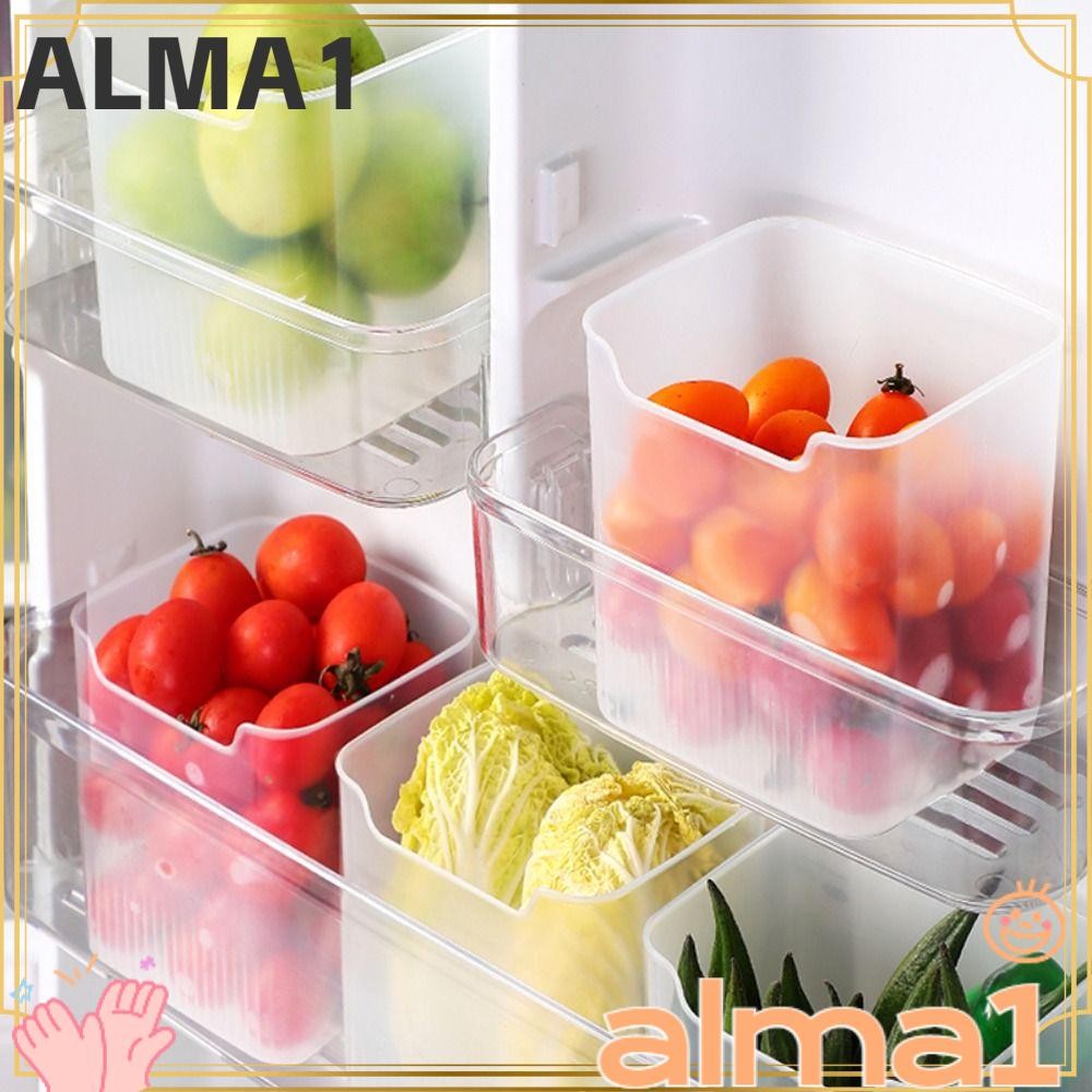 ALA Food Fridge Storage Box, Plastic Transparent Refrigerator Organizer ...